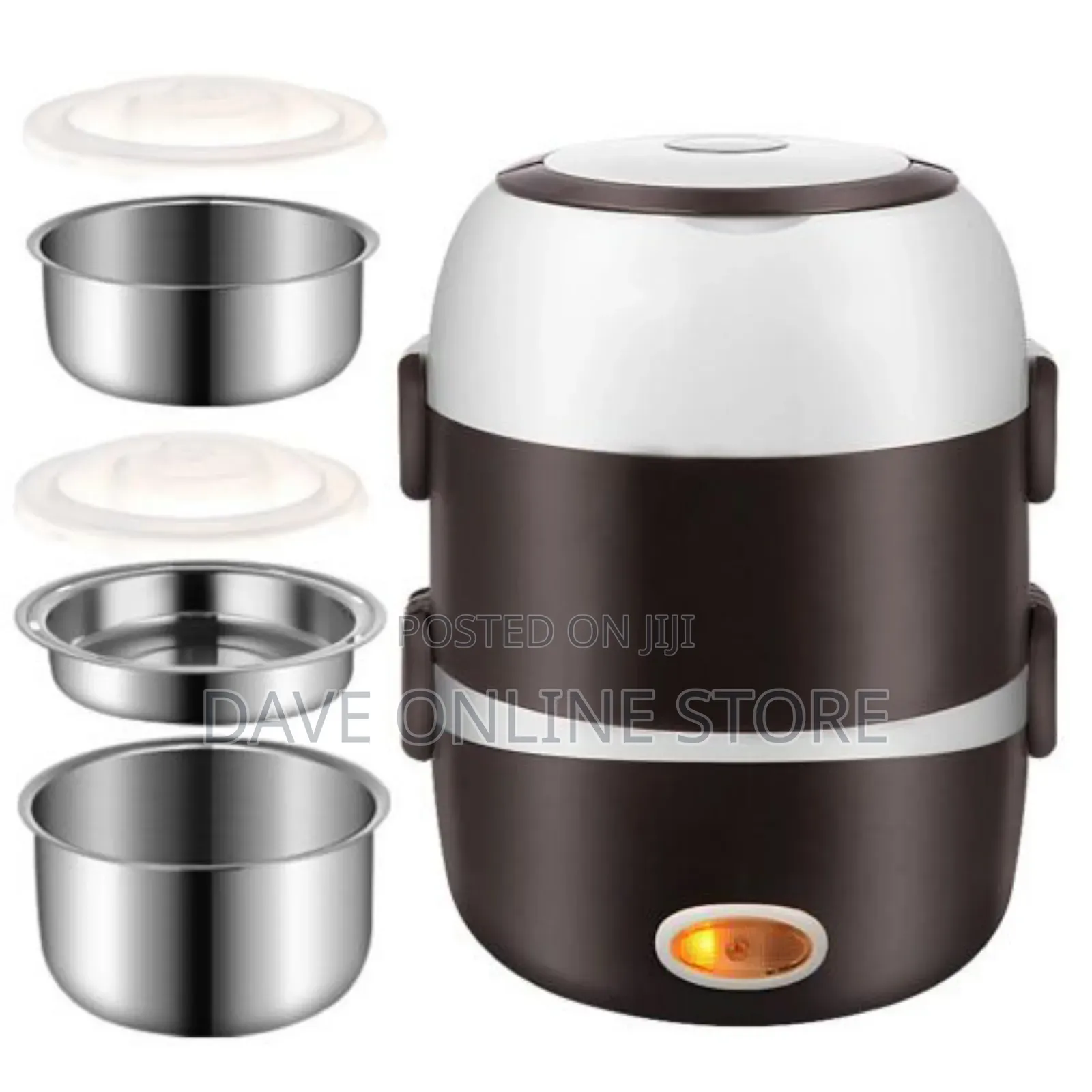 Mini Portable 2-Layer Multi-Function Electric Lunch Box