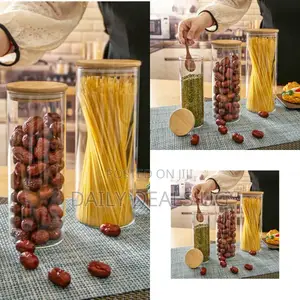 Glass Food Storage Tin