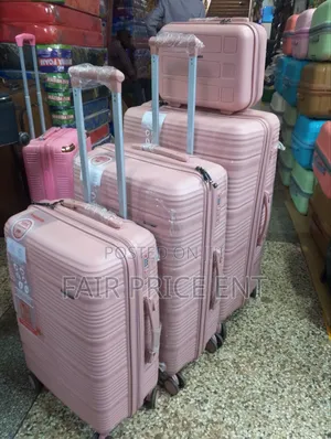 VIP Original Rubber Plastic Suitcases.Fullset.4pcs.( Cream)