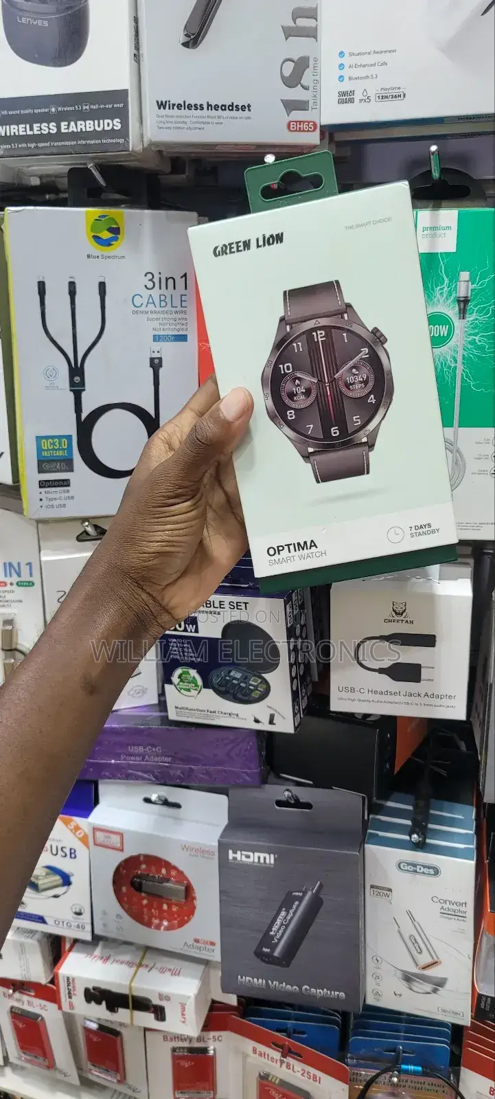 Green Lion Optima Smart Watch/Double Tap Function Watch