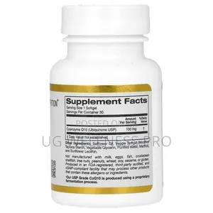 California Gold Nutrition, Coq10, 100 Mg, 30 Veggie Softgels