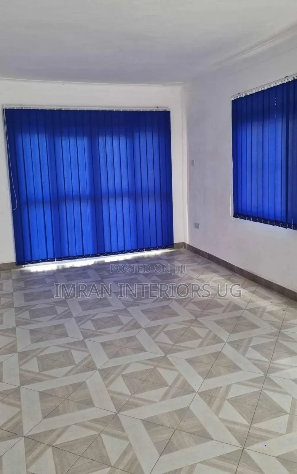 Blue Vertical Window Office Blinds Per Square Meter.