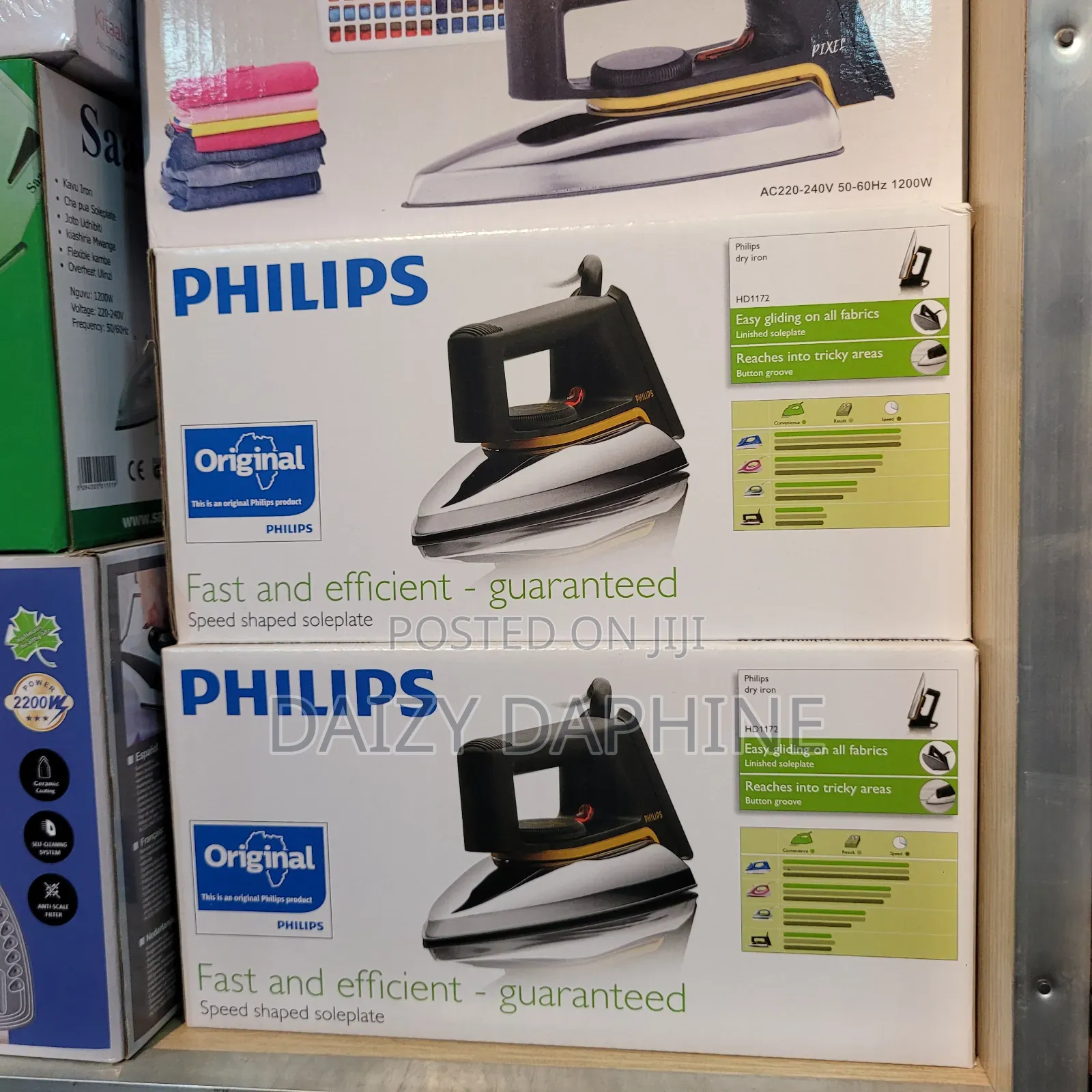 Original Phillips Dry Iron/ Stainless Phillips Dry Iron