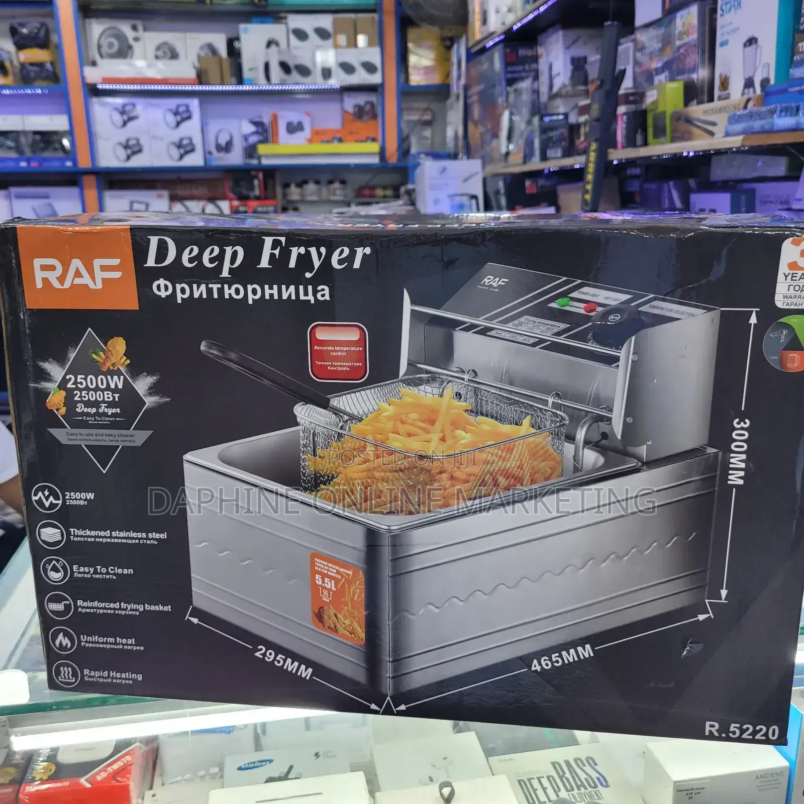 5.5L Raf Electric Deep Fryer/Stainless Deep Fryer