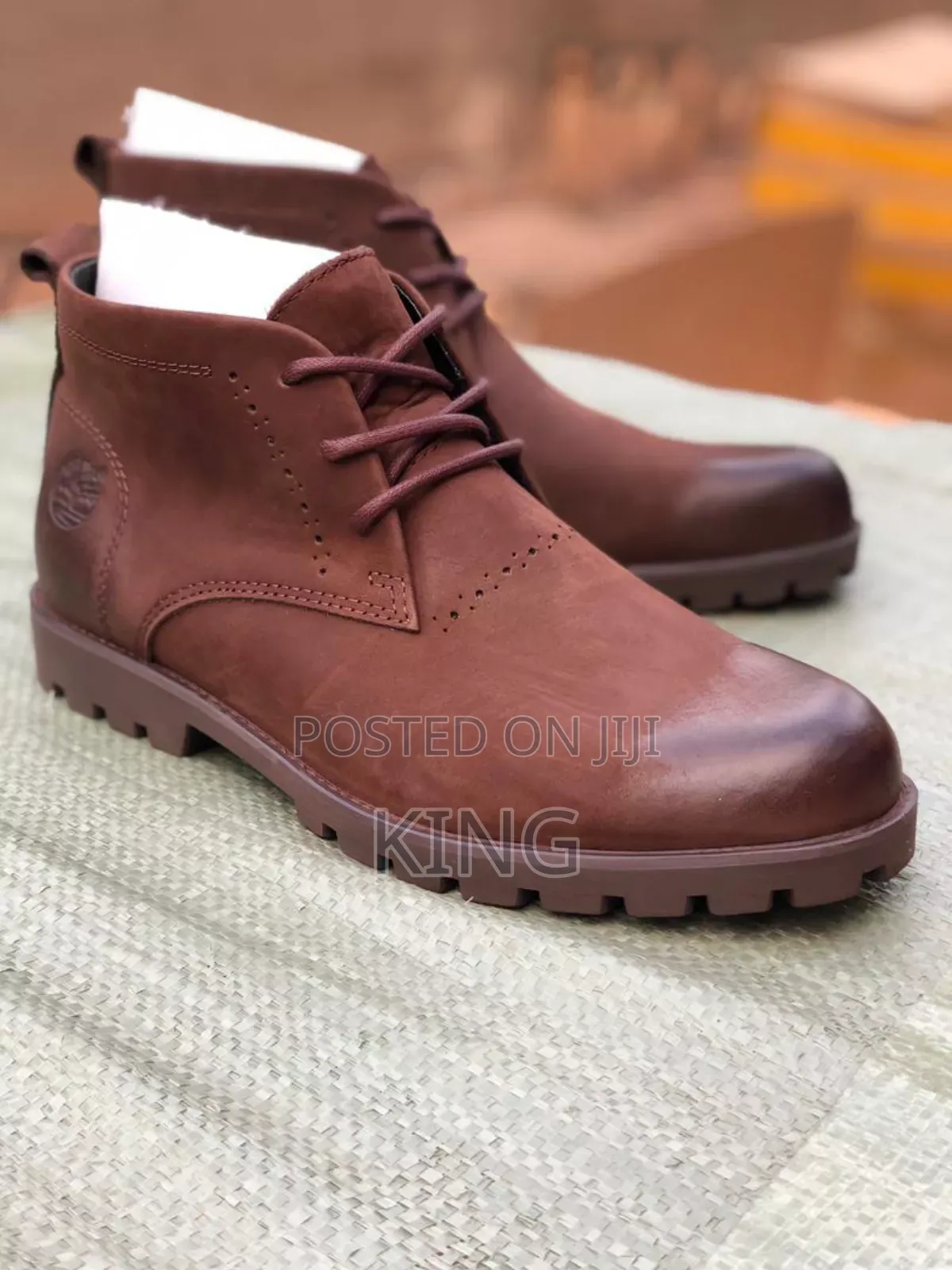 Vouched Leather Timberland Boots. New