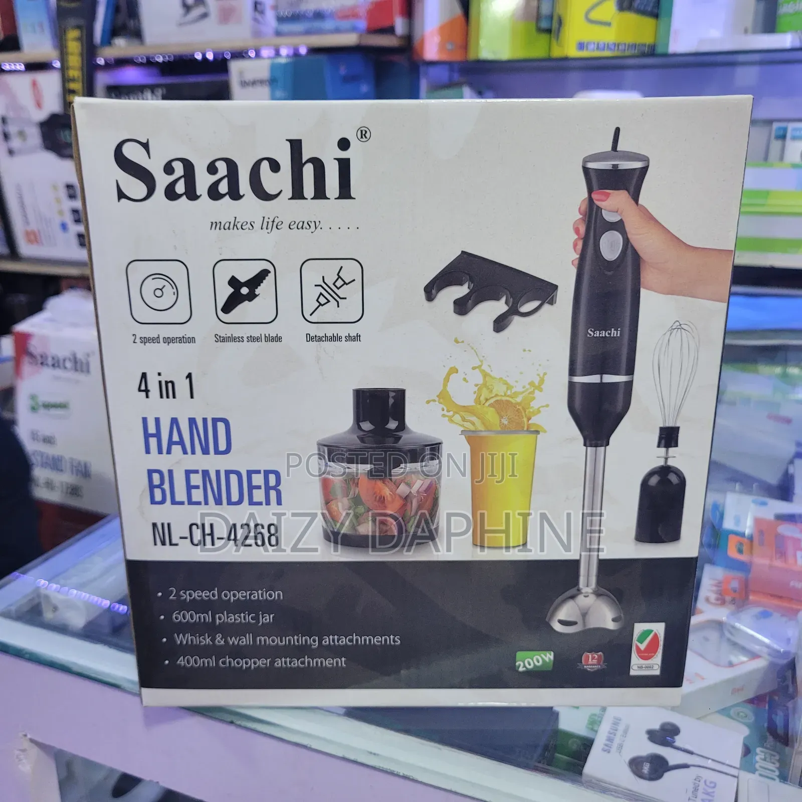 Saachi 4 in 1 Hand Blender/ Hand Blender Sachi