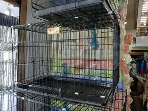 Medium Size Metallic Dog and Pet Transportation Cage Box