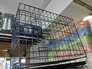 Simple Metallic Dog and Pet Transportation Cage Box