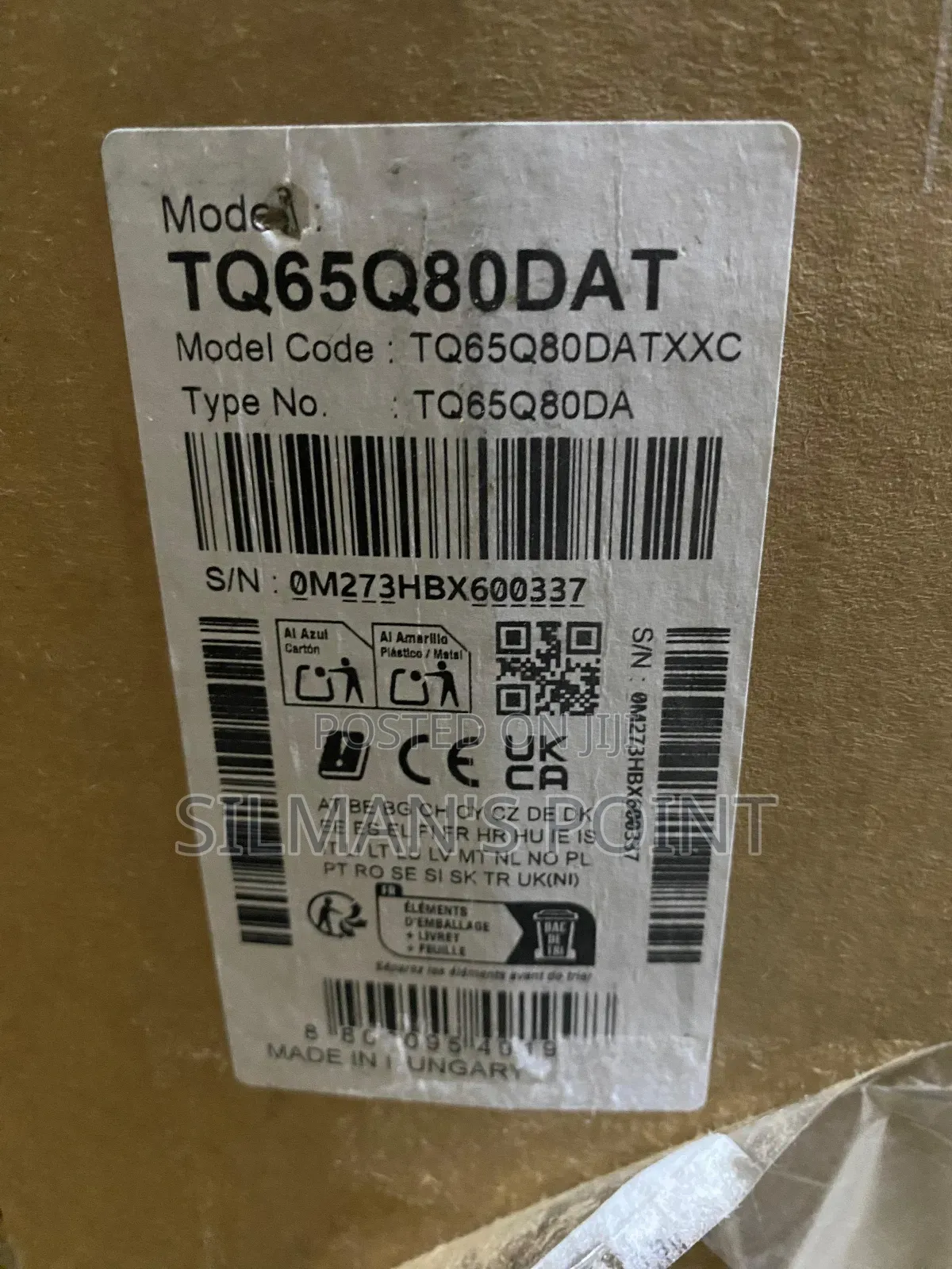 Samsung 65" Q80D Qled TV