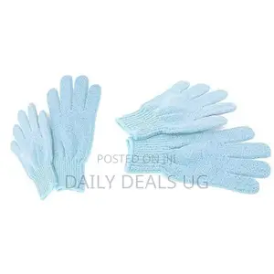 Light Blue Bath Gloves