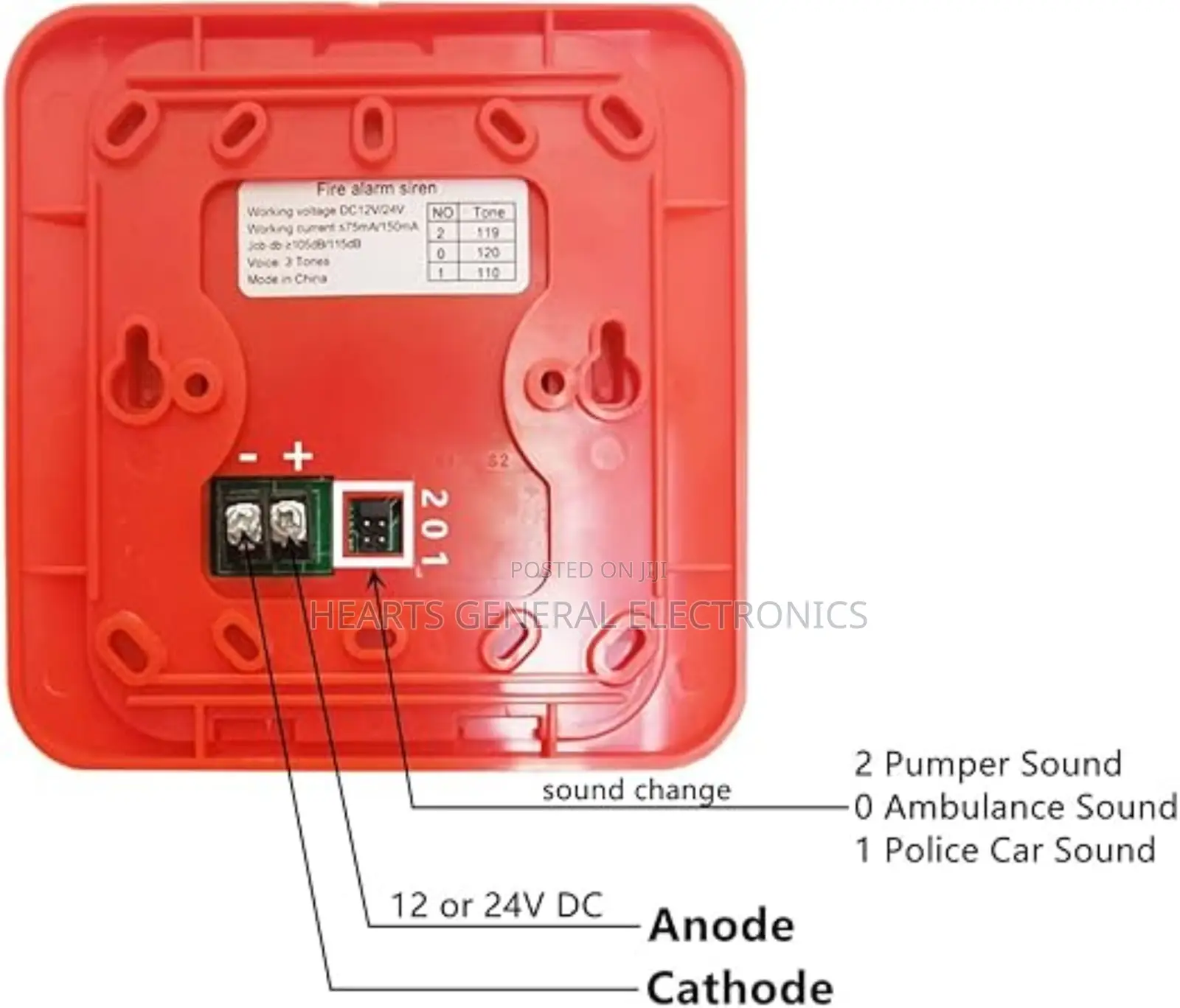 Fire Alarm Siren And Strobe 12v And 24v
