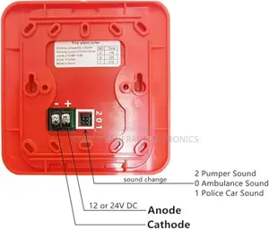Fire Alarm Siren And Strobe 12v And 24v