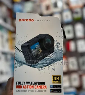 Brand New Porodo UHD Dual Display Action Camera( Pd-4kacam)