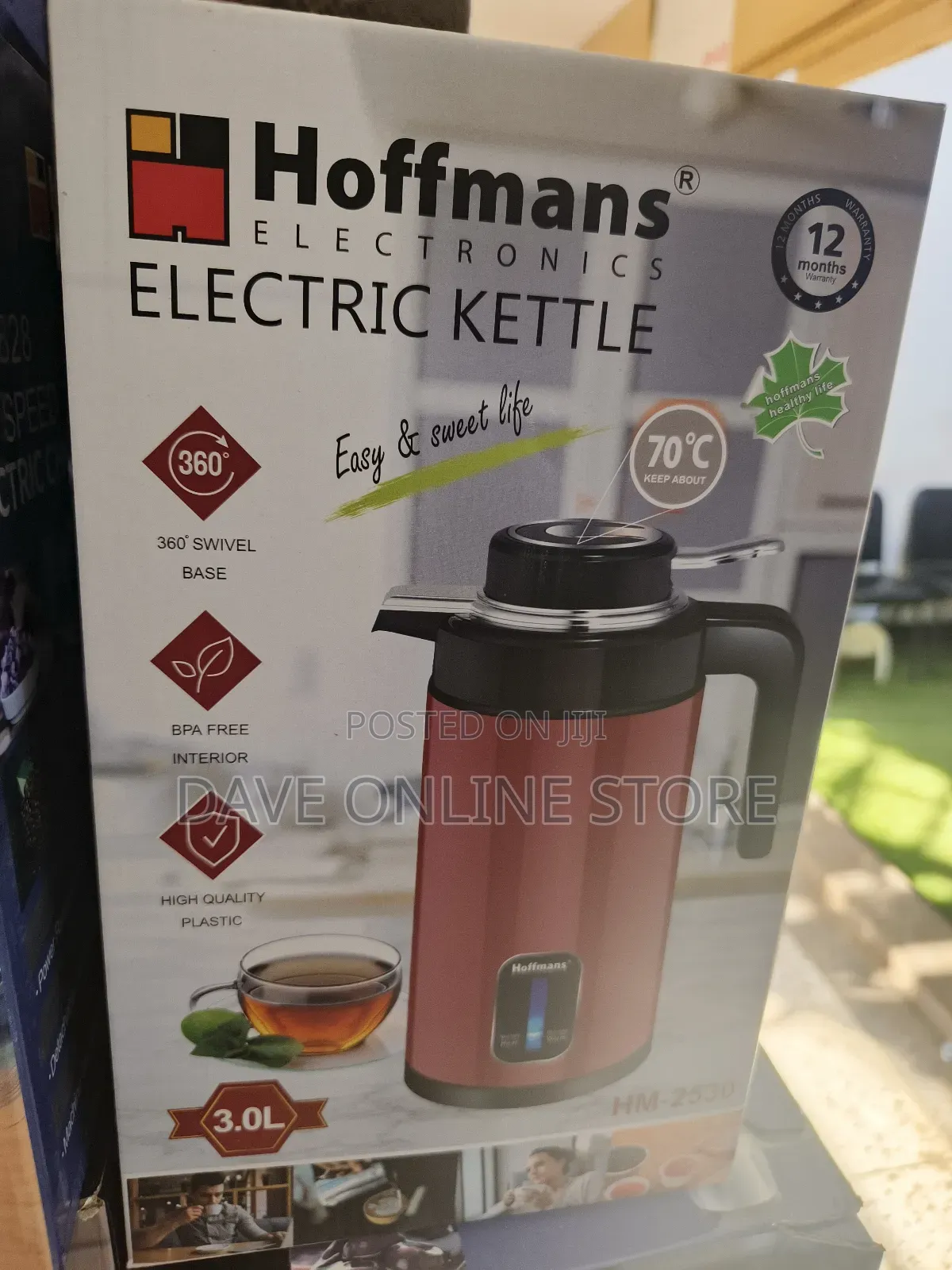 HOFFMANS 3.0litres Electric Kettle/Flask \\ 2000w \\ HM-2530