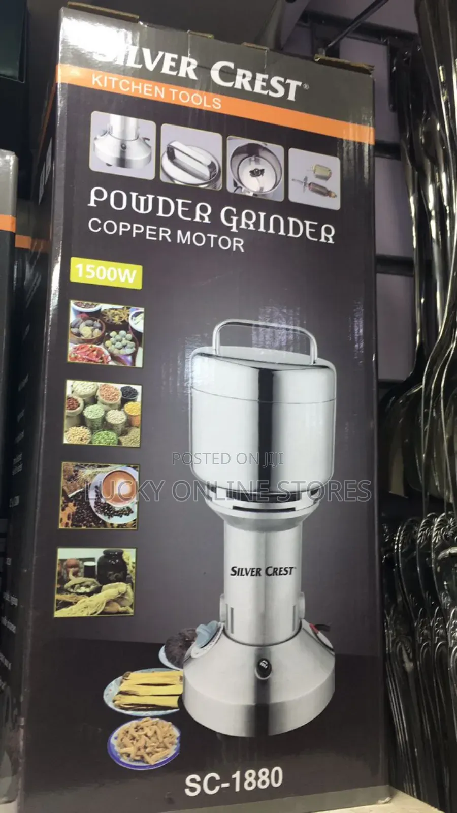 Silver Crest Powder Grinder