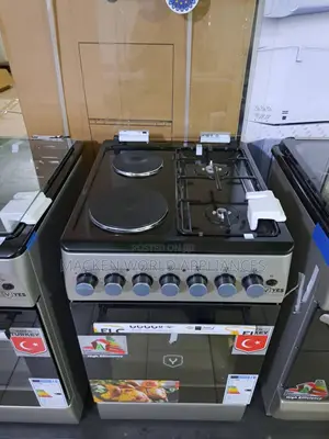 YES 2 Gas + 2 Electric Cooker ( 60/50cm ) – Silver