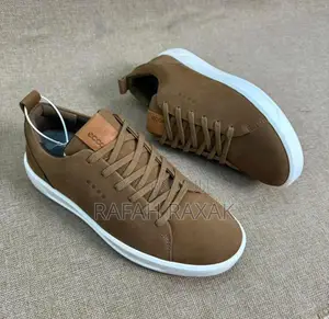 Original Brown Ecco Smart Casual Lace Up Leather Shoes