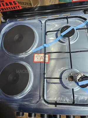Blueflame Cooker, 60x60cm, 2 Gas Burners +2 Electric Plates