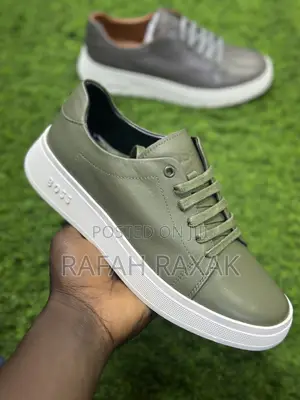 Original Green Boss Smart Casual Lace Up Leather Shoes