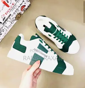 Original White/Green Dolce Gabbana Luxury Leather