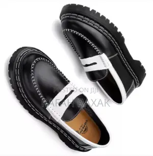 Original Black/White Luxury Dr.Martens Adrian Low Loafers