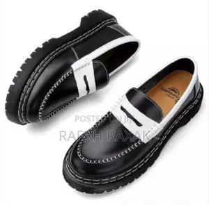 Original Black/White Luxury Dr.Martens Adrian Low Loafers