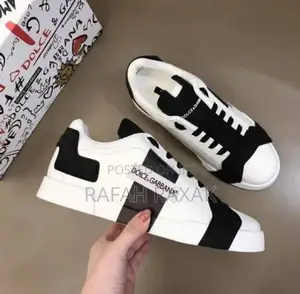 Original Dolce Gabbana (D G) Calfskin Nappa Leather Sneakers