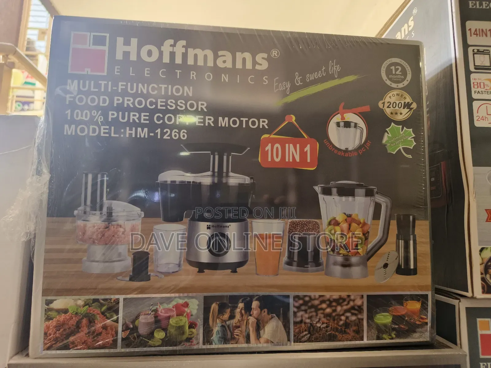 Hoffmans 10 In1 Juicer Blender Extractor Food Processor
