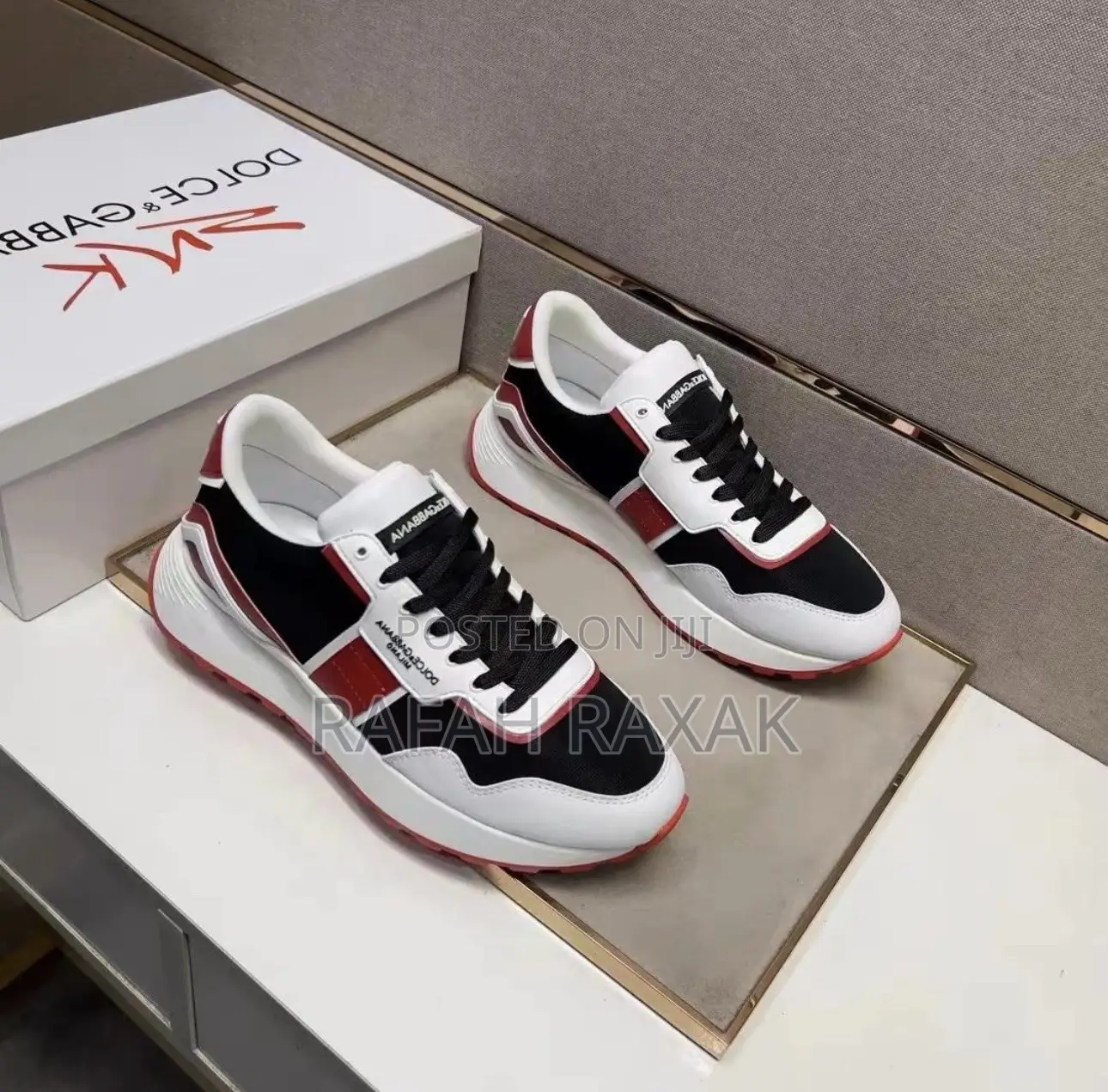 Original White/Black/Red Dolce Gabbana Luxury Sneaker