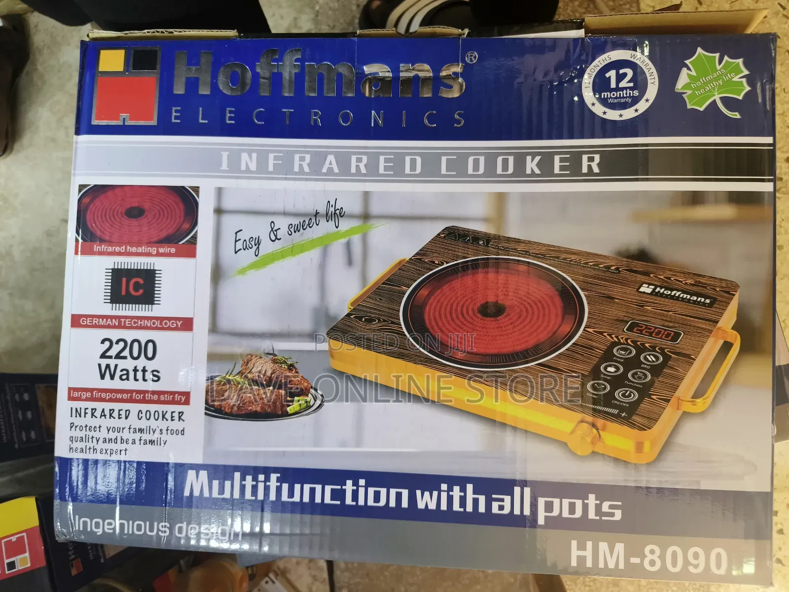 Hoffmans Hm-8090 Electric Infrared Cooker