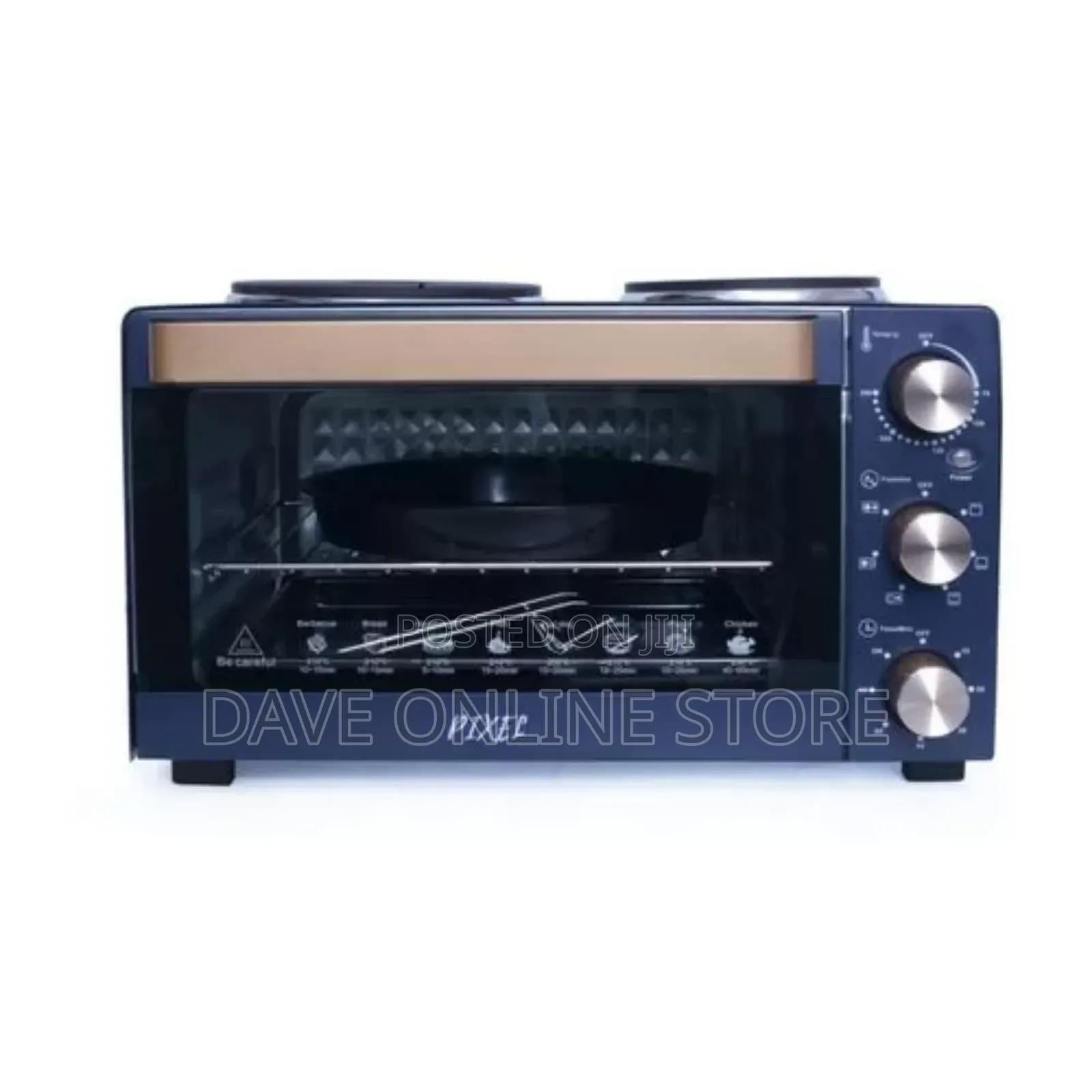 Pixel 26 Litres Oven With Two Hot Plate –