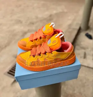 Original Orange Curb Lanvin Sneakers