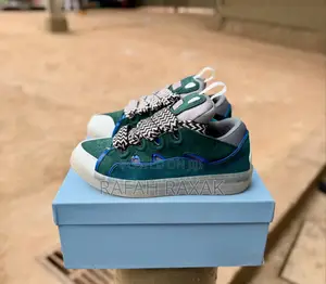 Original Lanvin Paris Calfskin Suede Luxury Sneakers