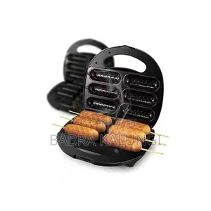 6 Pieces of 800W Electric Hotdog Maker Iron Stainless Steel