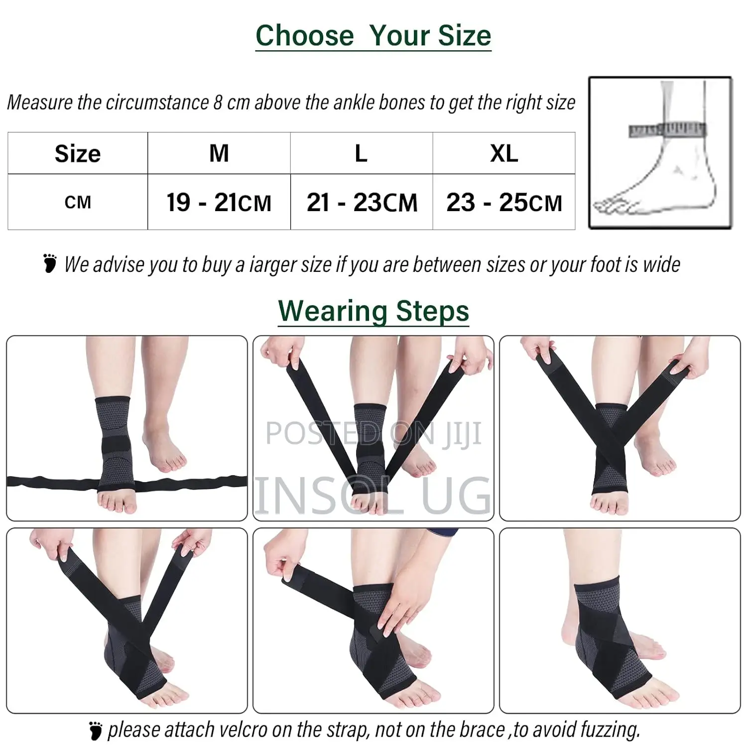 Adjustable Compression Ankle Support