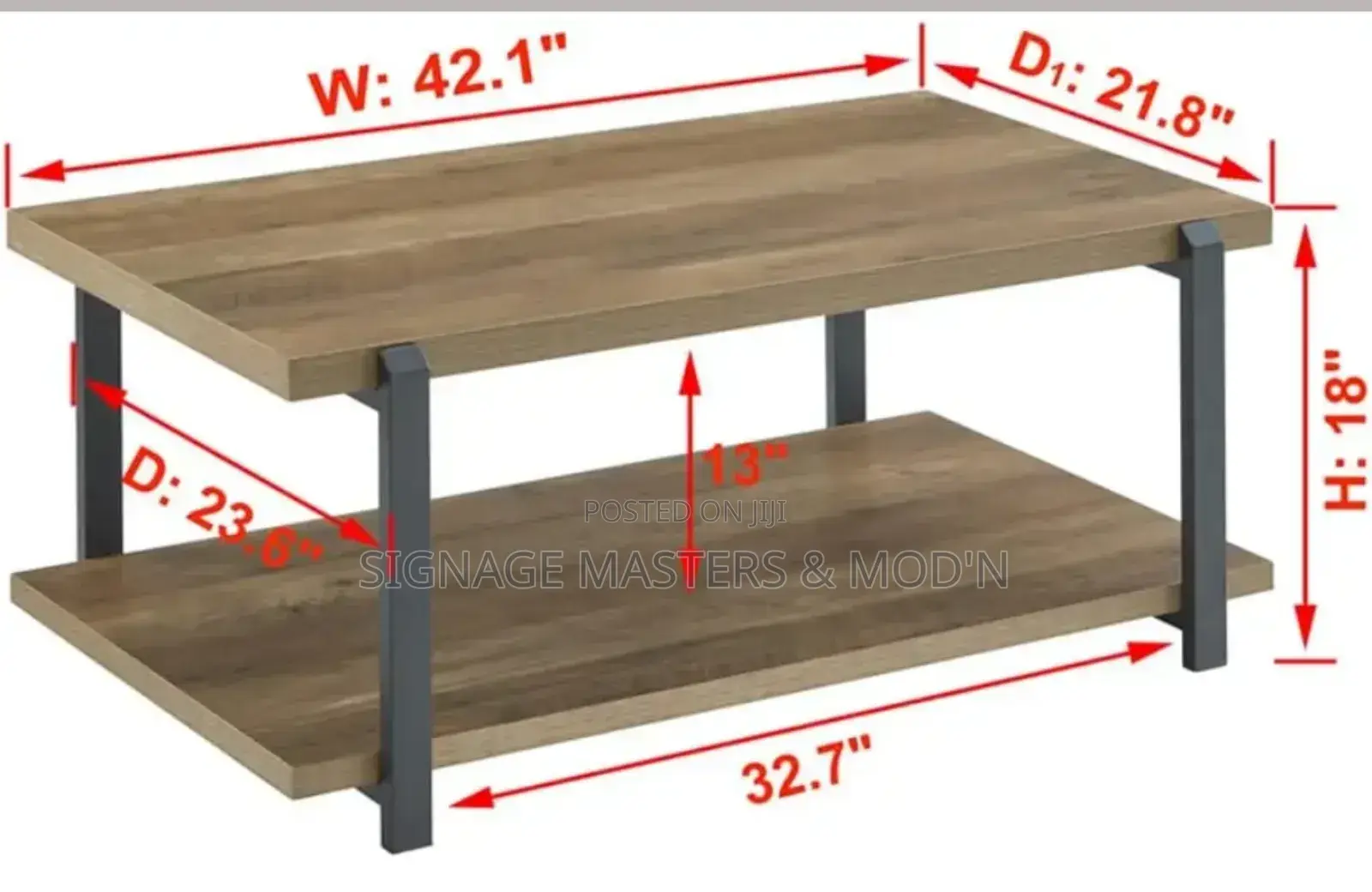 Metal Frame Table