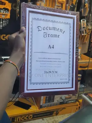 Document, Certificate Frame A4