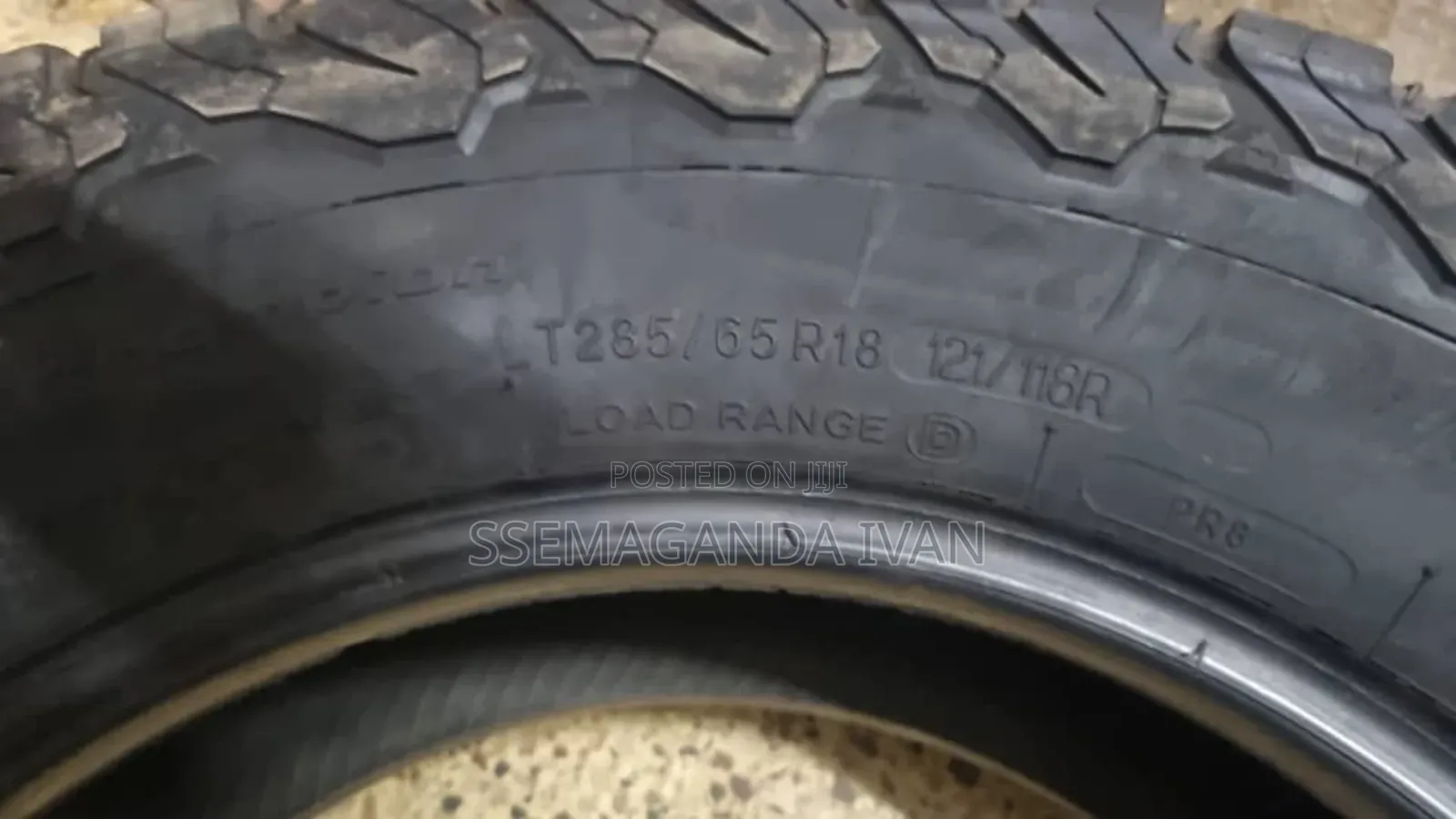 285/65r18 Bf Goodrich All Terrian Foreign Used