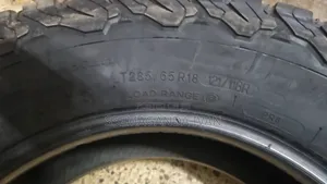 285/65r18 Bf Goodrich All Terrian Foreign Used