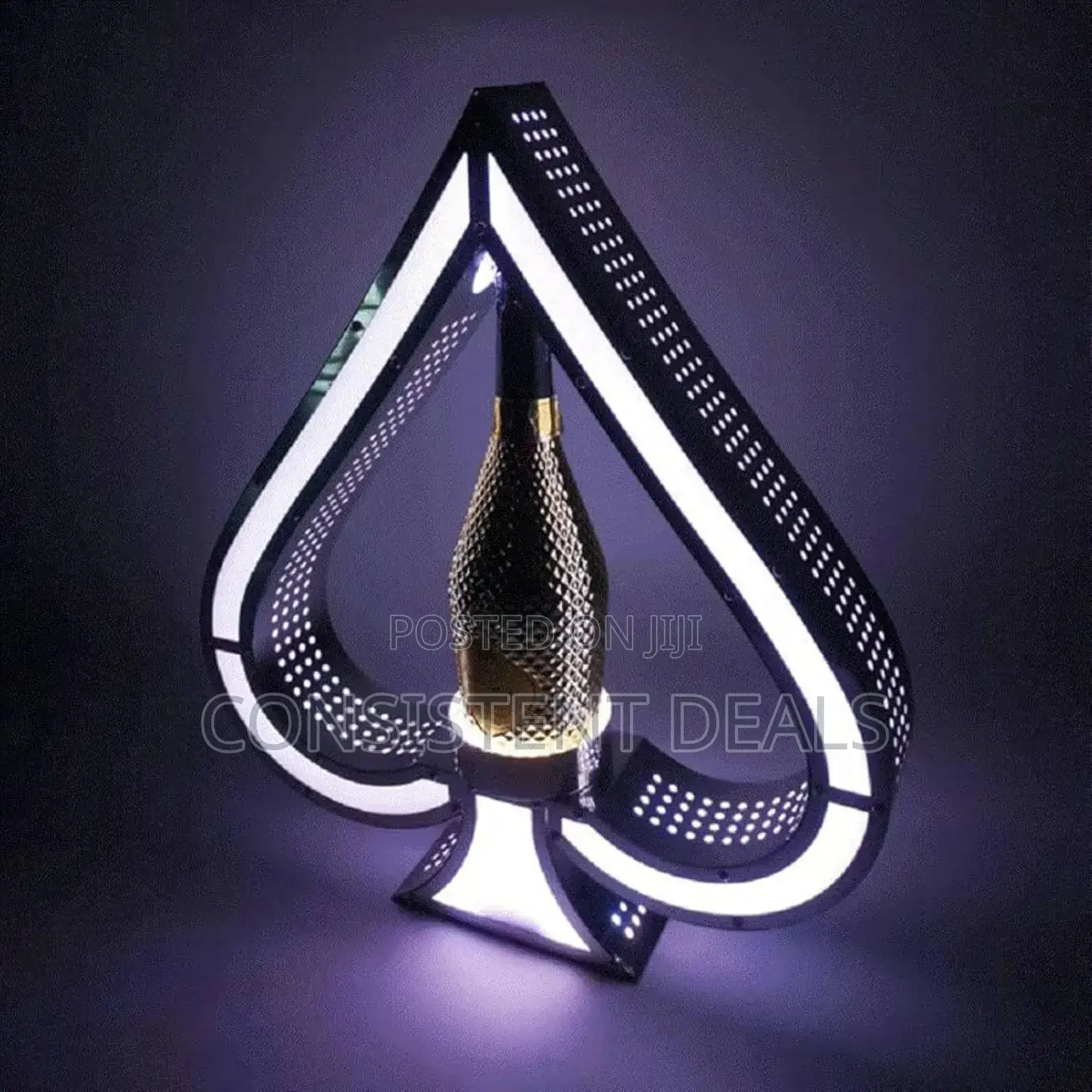 Acrylic Wine Bottle Lighted Liquor Display Shelf