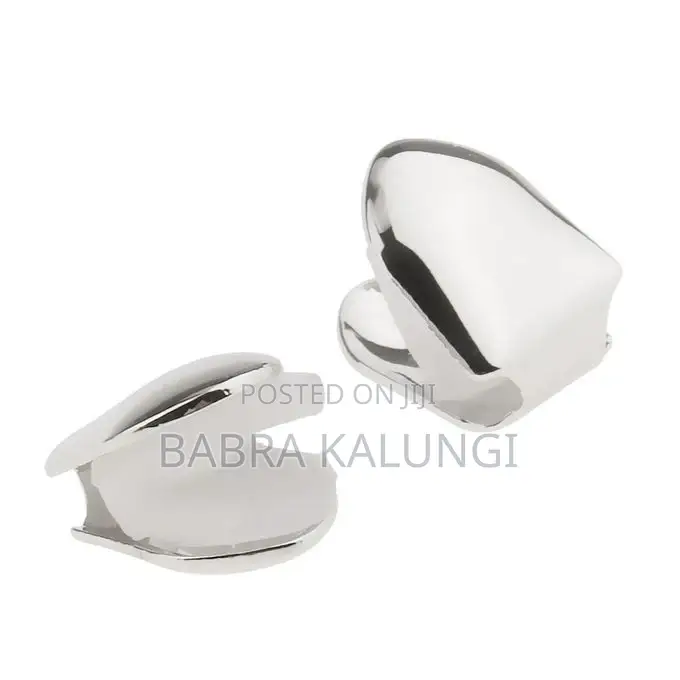 1 Pair Unisex Silver Hip Hop Teeth Single Tooth Grills