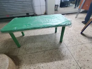 Green Kindergarten Plastic Kids Table