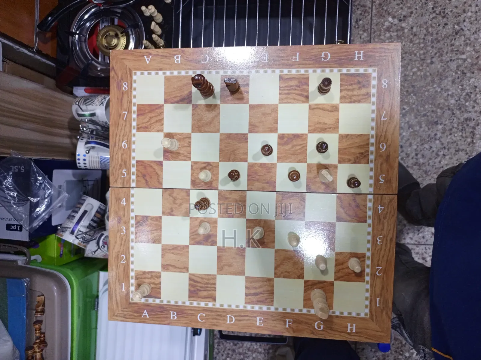 3in1 Foldable Wooden Chess Board (Big)