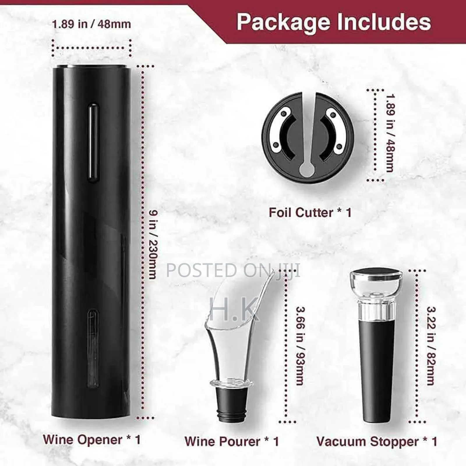Electric Wine Opener Set