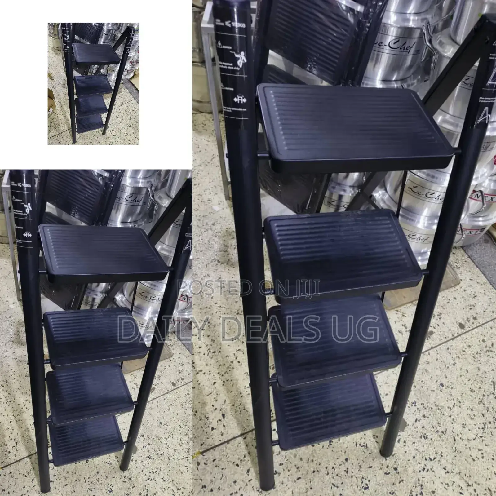 Black Aluminum Ladder