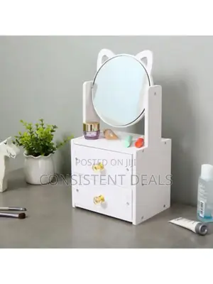 Vanity 2 Tier Drawer Makeup Mirror