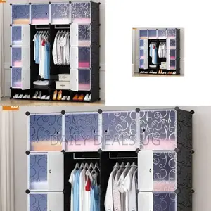 Three Columns Plastic Wardrobe