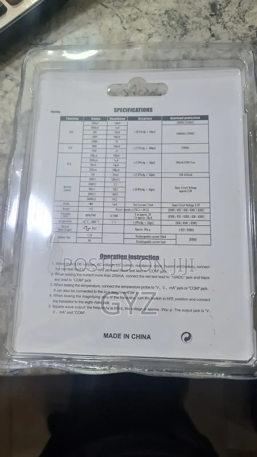 Digital Multimeter LCD Voltage