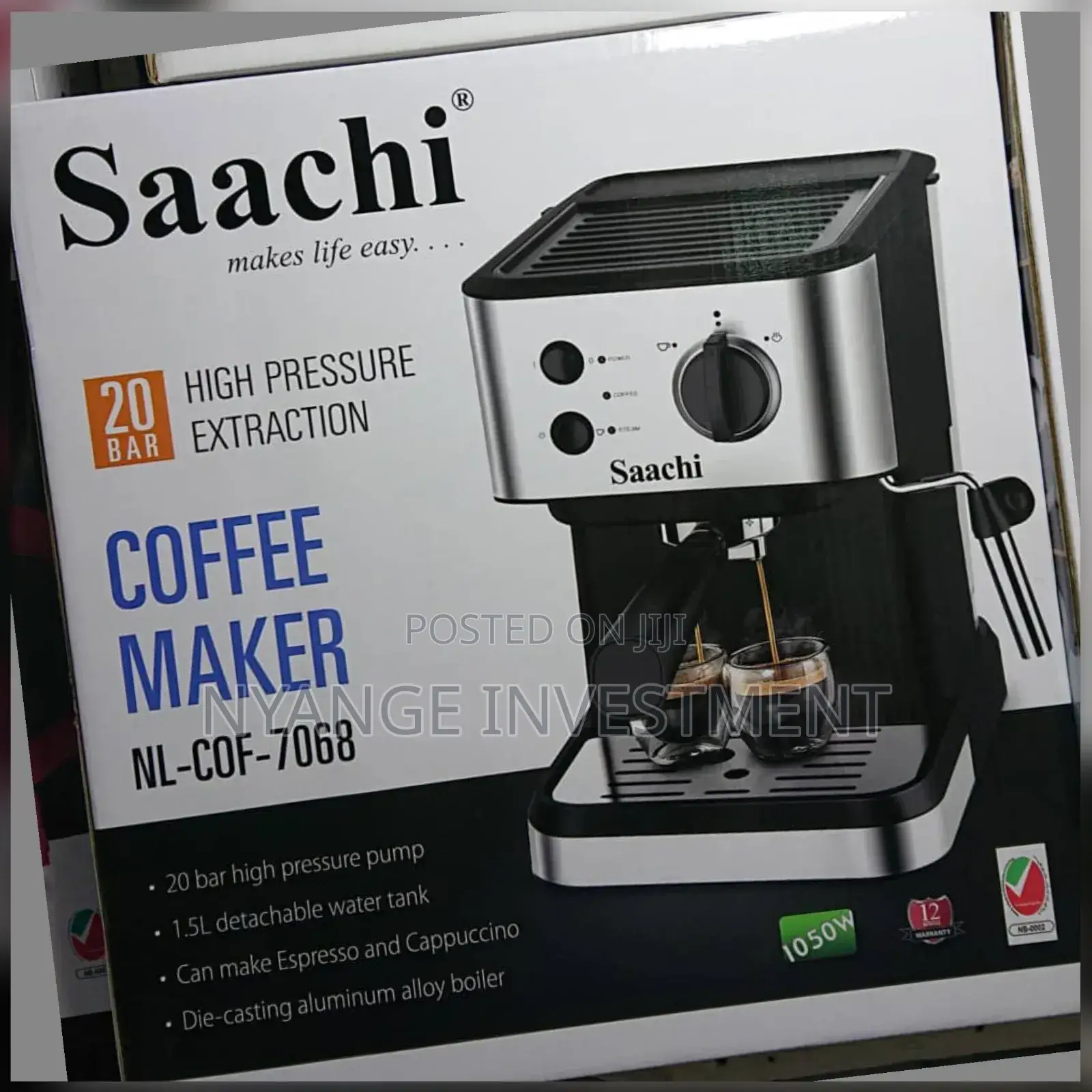 Saachi 20bars Coffee Maker.