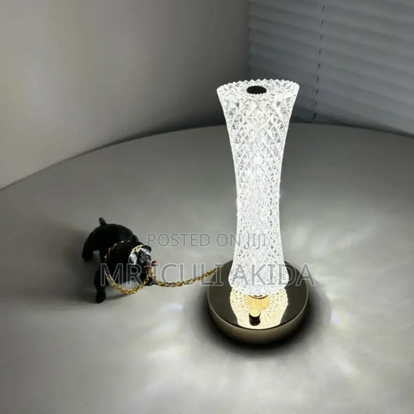Luxury Home Deco 3color Temp Touch Sensor Led Crystal Lamp